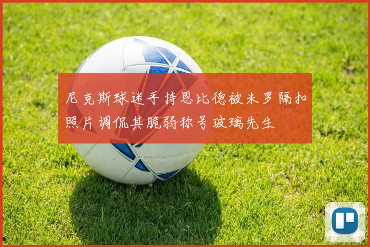 尼克斯球迷手持恩比德被米罗隔扣照片调侃其脆弱称号玻璃先生
